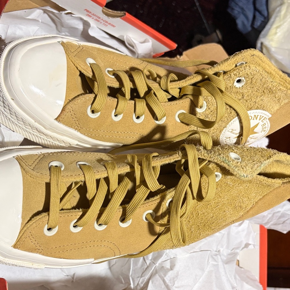 Converse High Top Sneakers - Mustard Yellow